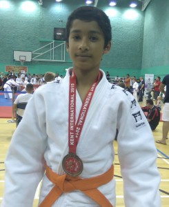 Azhar - wearing Fighting Films Black Label at 2015 Kent International